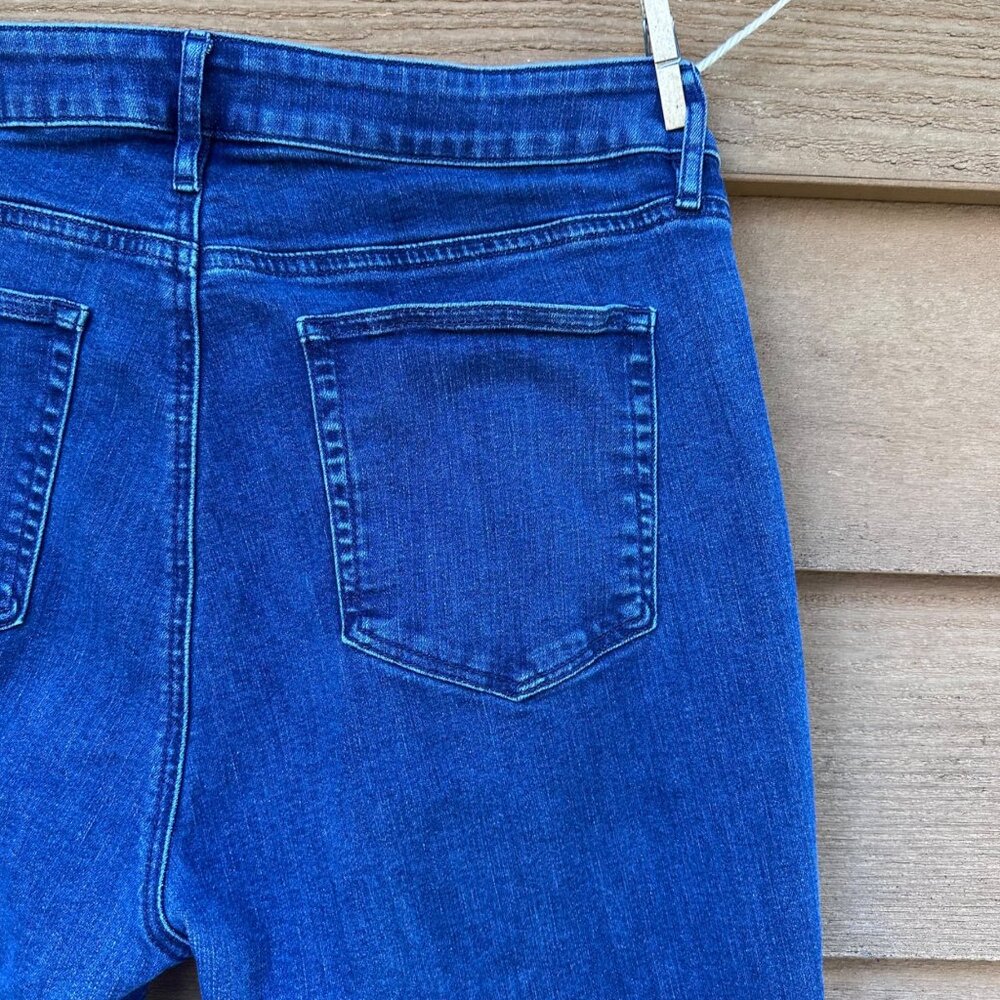 LOFT Outlet Womens Blue Denim Curvy Bootcut Jeans Size 14 - Picture 11 of 13